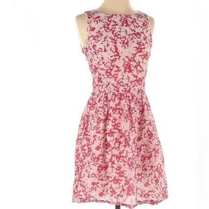 Gianni Bini cotton and silk blend floral dress size XS